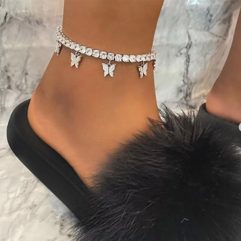 Butterfly anklets
