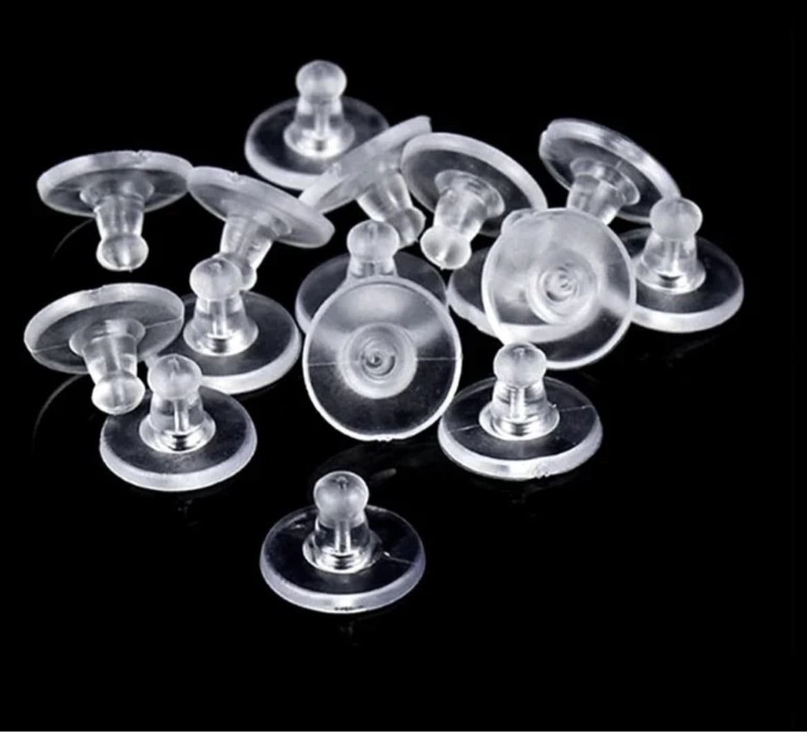 Silicone earring backs